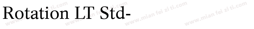 Rotation LT Std字体转换